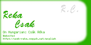 reka csak business card